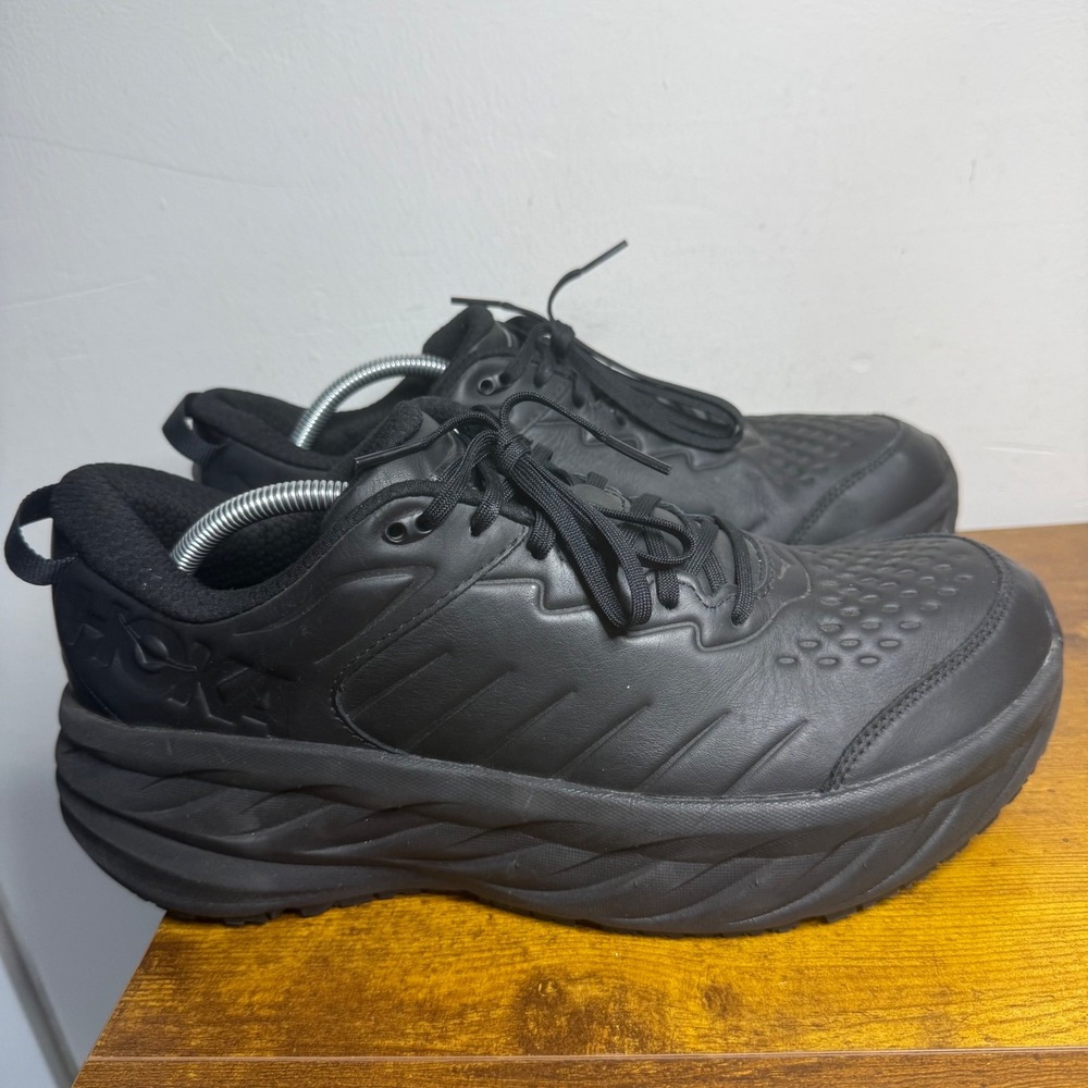 Hoka Bondi SR Walking Shoes Mens Size 13 Black 1110520 BBLC